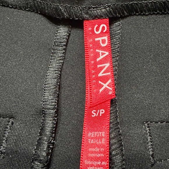 SPANX Straight Leg Ponte Pull On Pants Womens PS Black Knit Travel 20254Q NEW - Picture 9 of 14